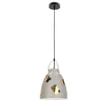 PATCH lampa wisząca 25 1x60W E27 szary + złoty dekor