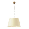 PYROS lampa wisząca patynowy 38 1x40W E27 abażur kremowy