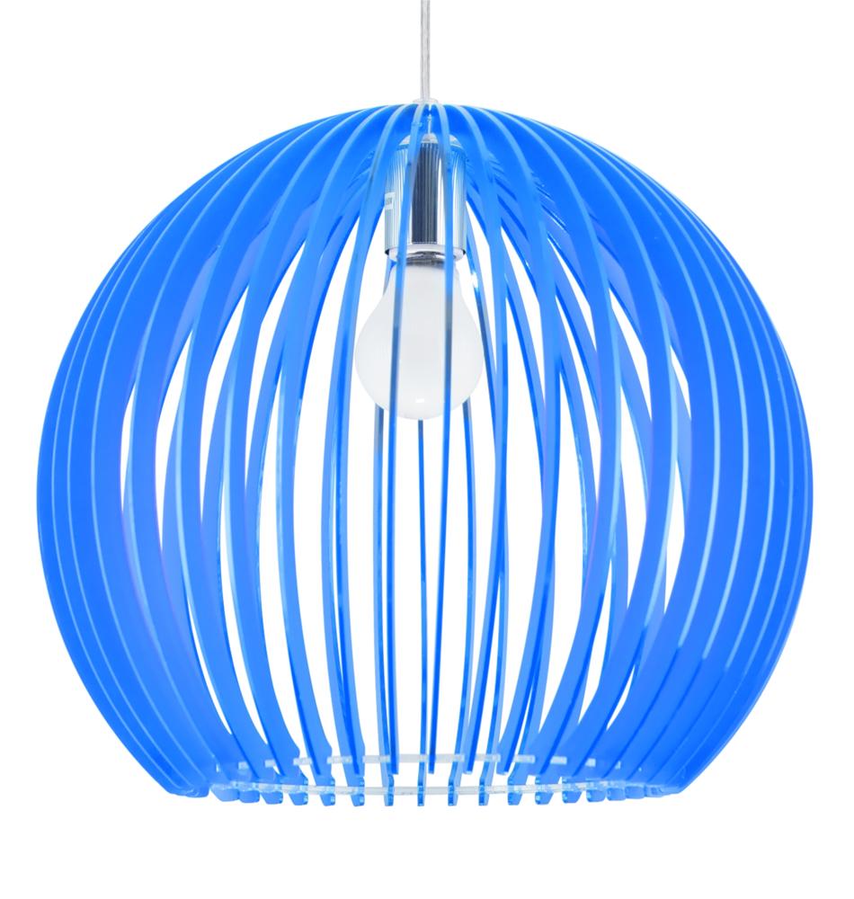HAGA lampa wisząca 1x60W E27 36x36x110 niebieski