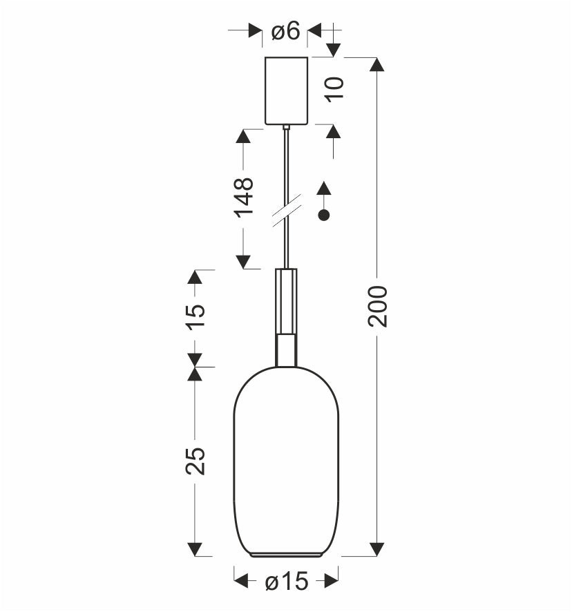 BUENO lampa wisząca czarny GX53 klosz bezbarwny+bursztynowy