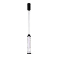 CORTE lampa wisząca czarny matowy 10W LED 3000K klosz bezbarwny