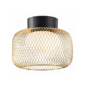 SOPRA 25 lampa sufitowa czarmy 1x10W GX53 klosz złoty+biały