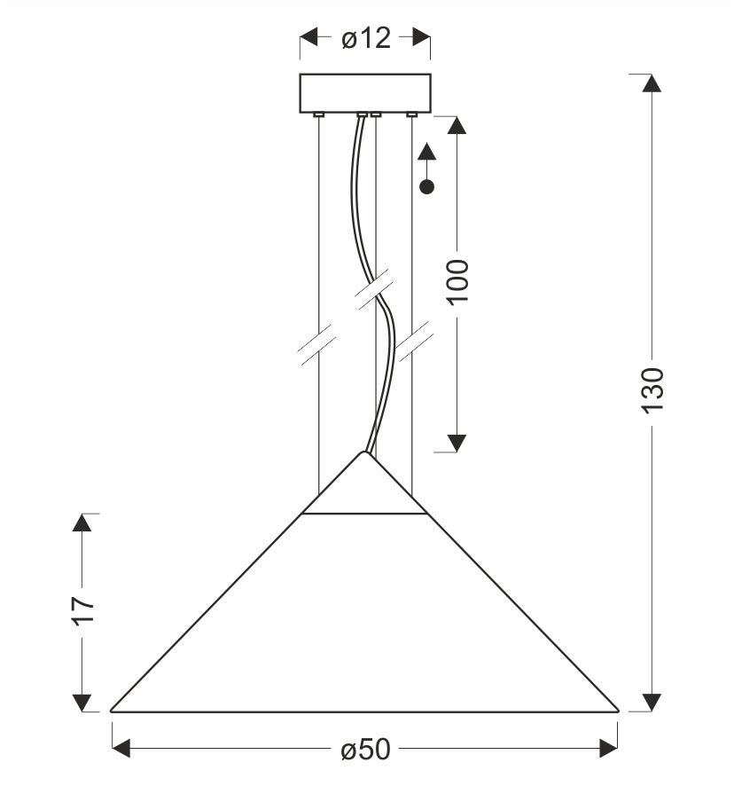 PRESTO 50 lampa wisząca satynowy złoty 1x10W GX53 klosz dymiony+biały