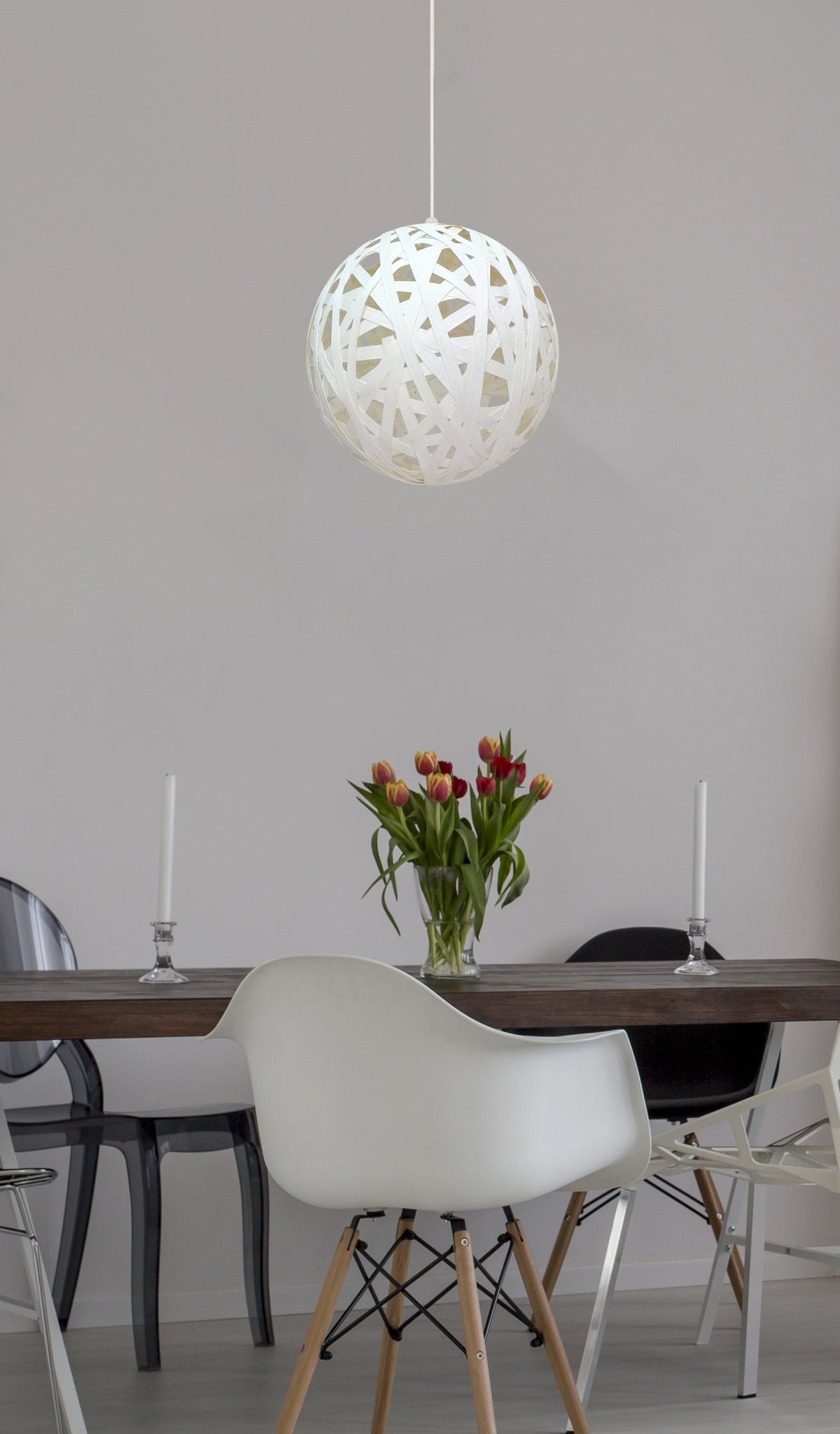 FRIDA lampa wisząca 40 1x60W E27 biały