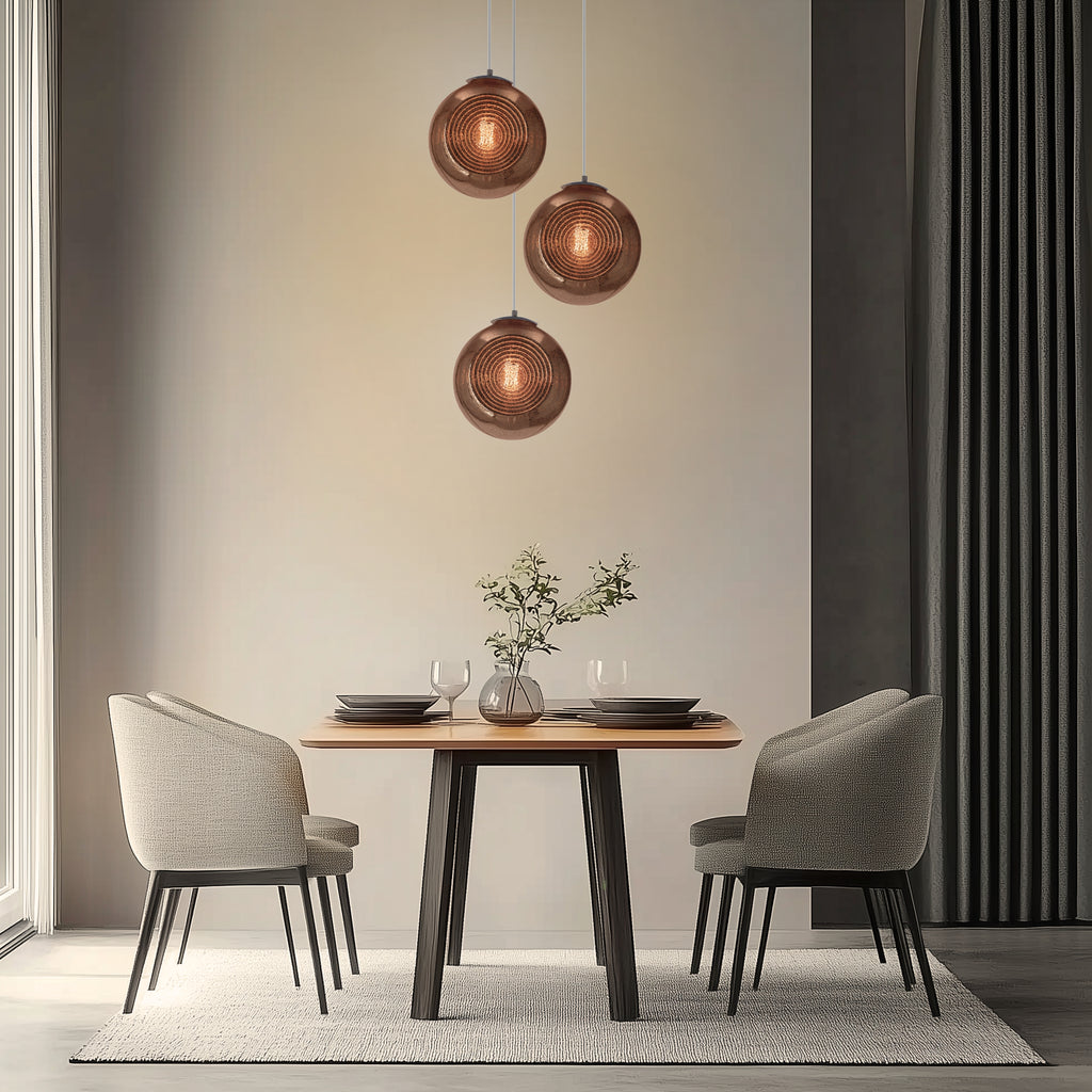 CLUB lampa wisząca 28 1x60W E27 patynowy