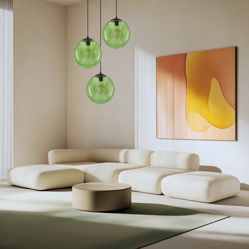 CLUB lampa wisząca 28 1x60W E27 zielony