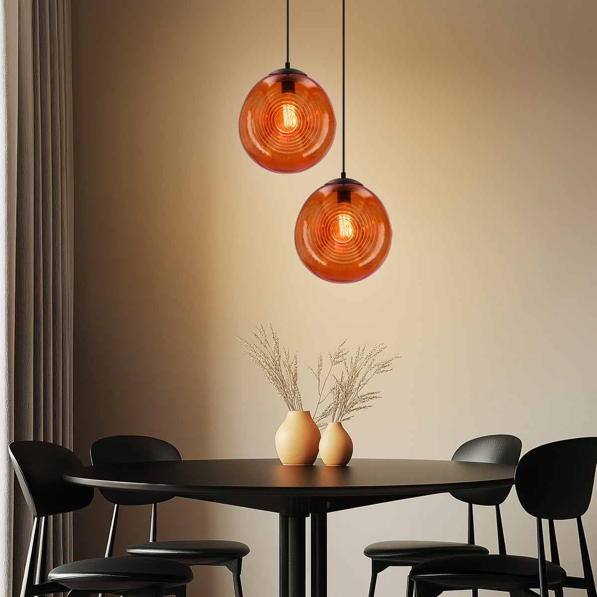 CLUB lampa wisząca 28 1x60W E27 pomarańczowy