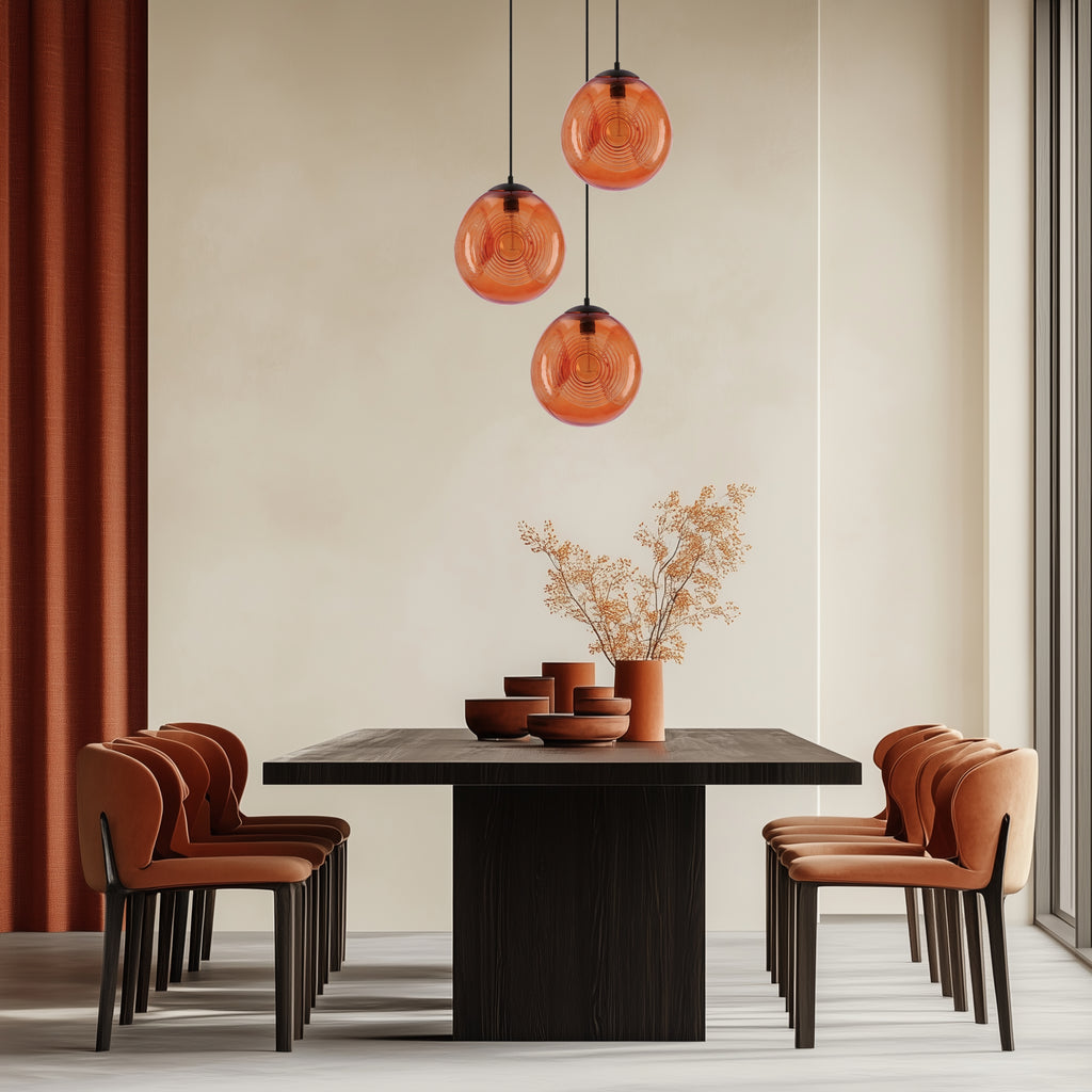 CLUB lampa wisząca 28 1x60W E27 pomarańczowy