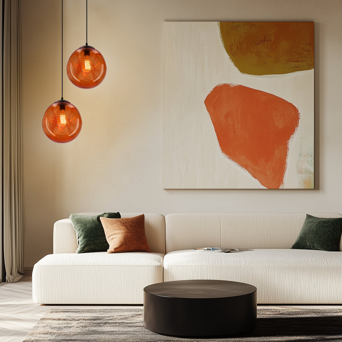 CLUB lampa wisząca 28 1x60W E27 pomarańczowy