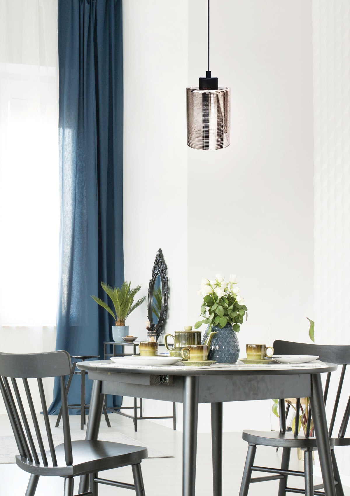 COX lampa wisząca 12 1x60W E27 chrom