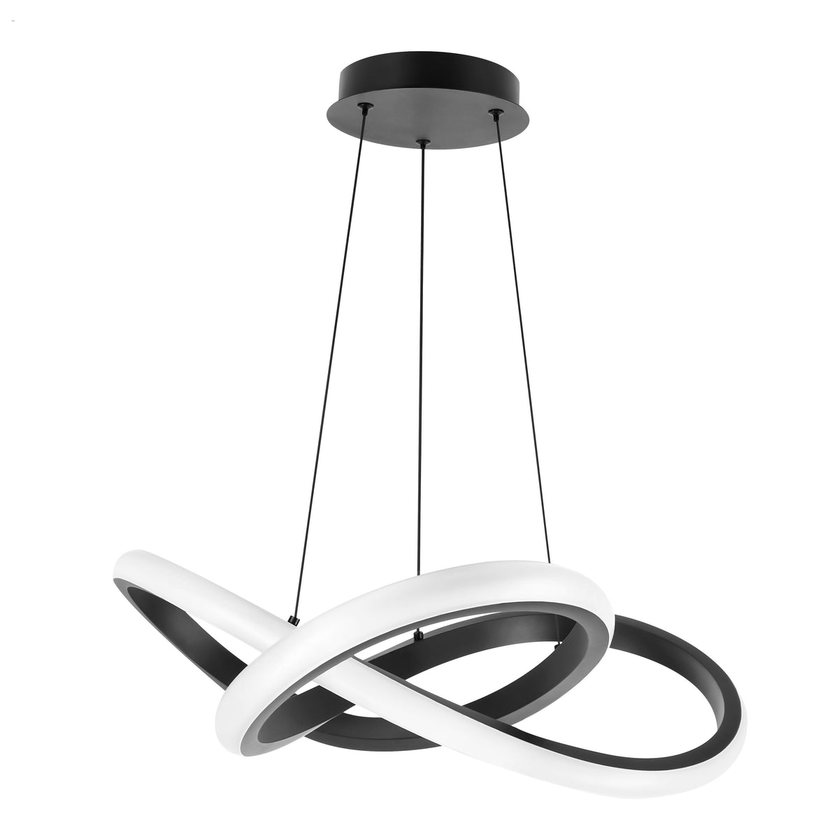 SPLOT lampa wisząca czarny 28W LED 3000, 4000, 6000K osłonka biała