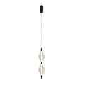 VITA lampa wisząca czarny 7,5W LED 2700K 2 x klosz bezbarwny