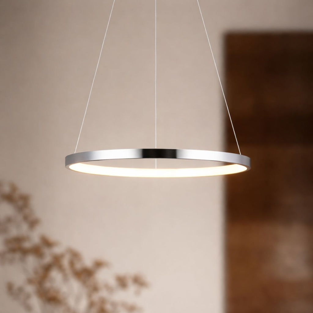 LUNE lampa wisząca 30 okrągły 18W LED 4000k chrom