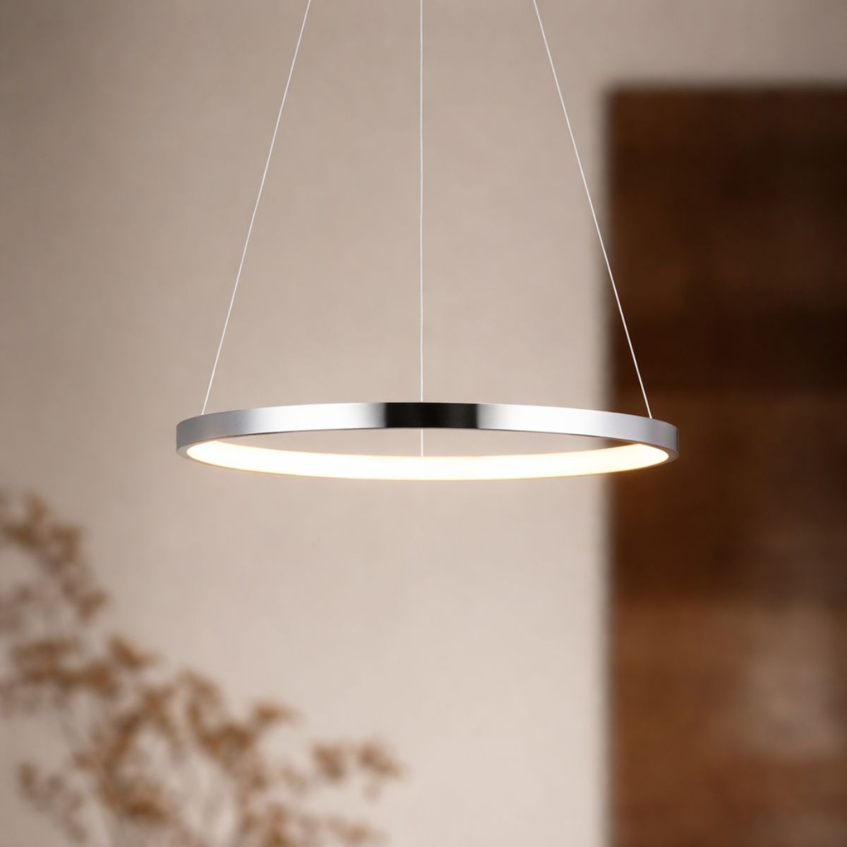LUNE lampa wisząca 30 okrągły 18W LED 4000k chrom
