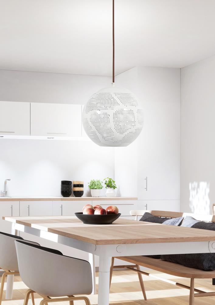 BENE lampa wisząca 25 kula w 1x60W E27 ażurowy biały
