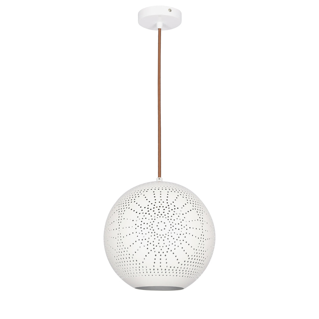 BENE lampa wisząca 25 kula s 1x60W E27 ażurowy biały