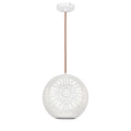 BENE lampa wisząca 25 kula s 1x60W E27 ażurowy biały