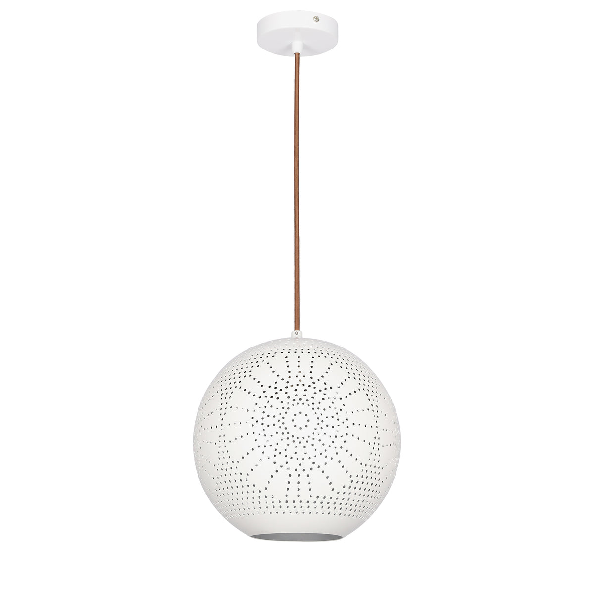 BENE lampa wisząca 25 kula s 1x60W E27 ażurowy biały