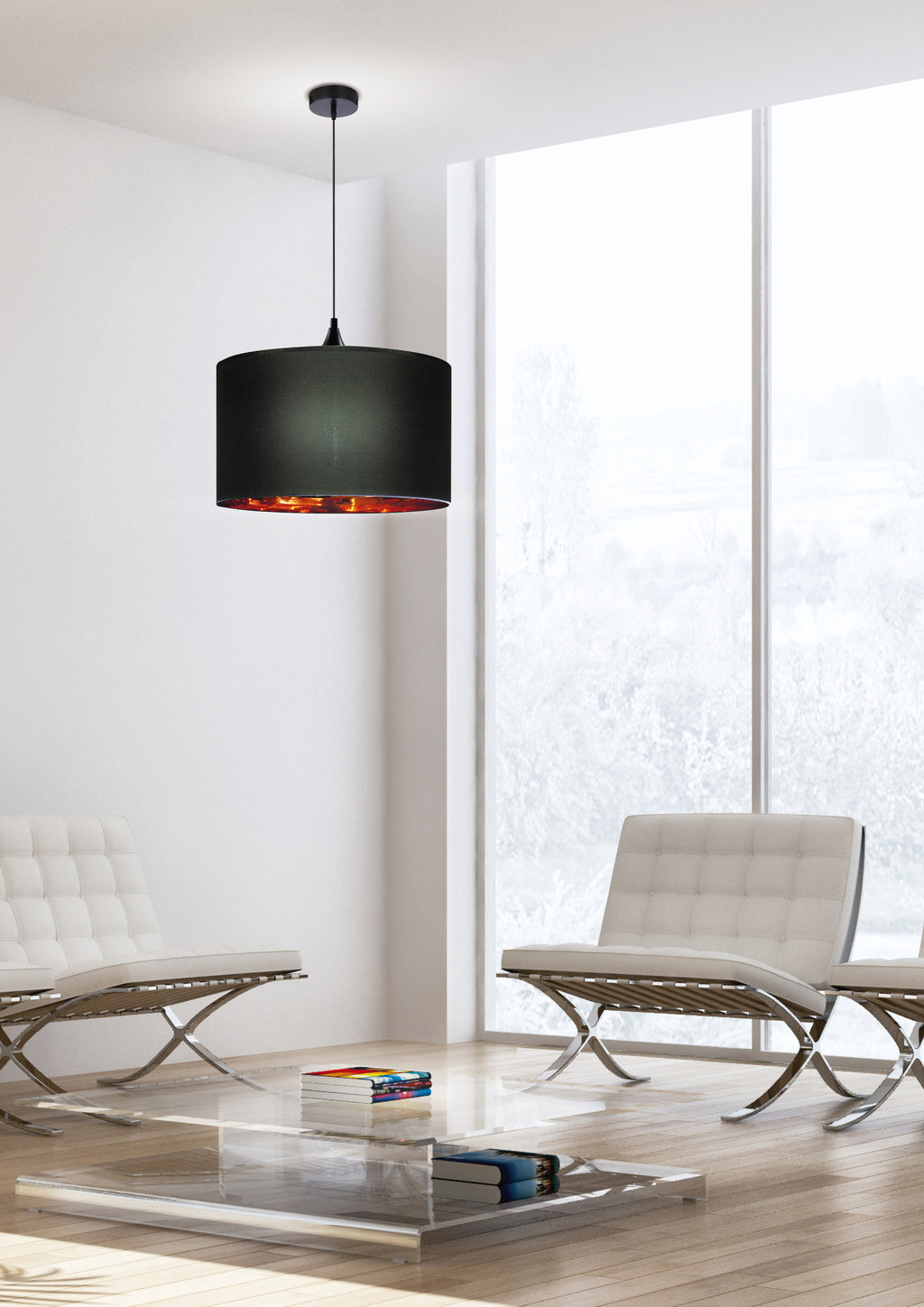 LONG lampa wisząca 1x60W E27 miedziany