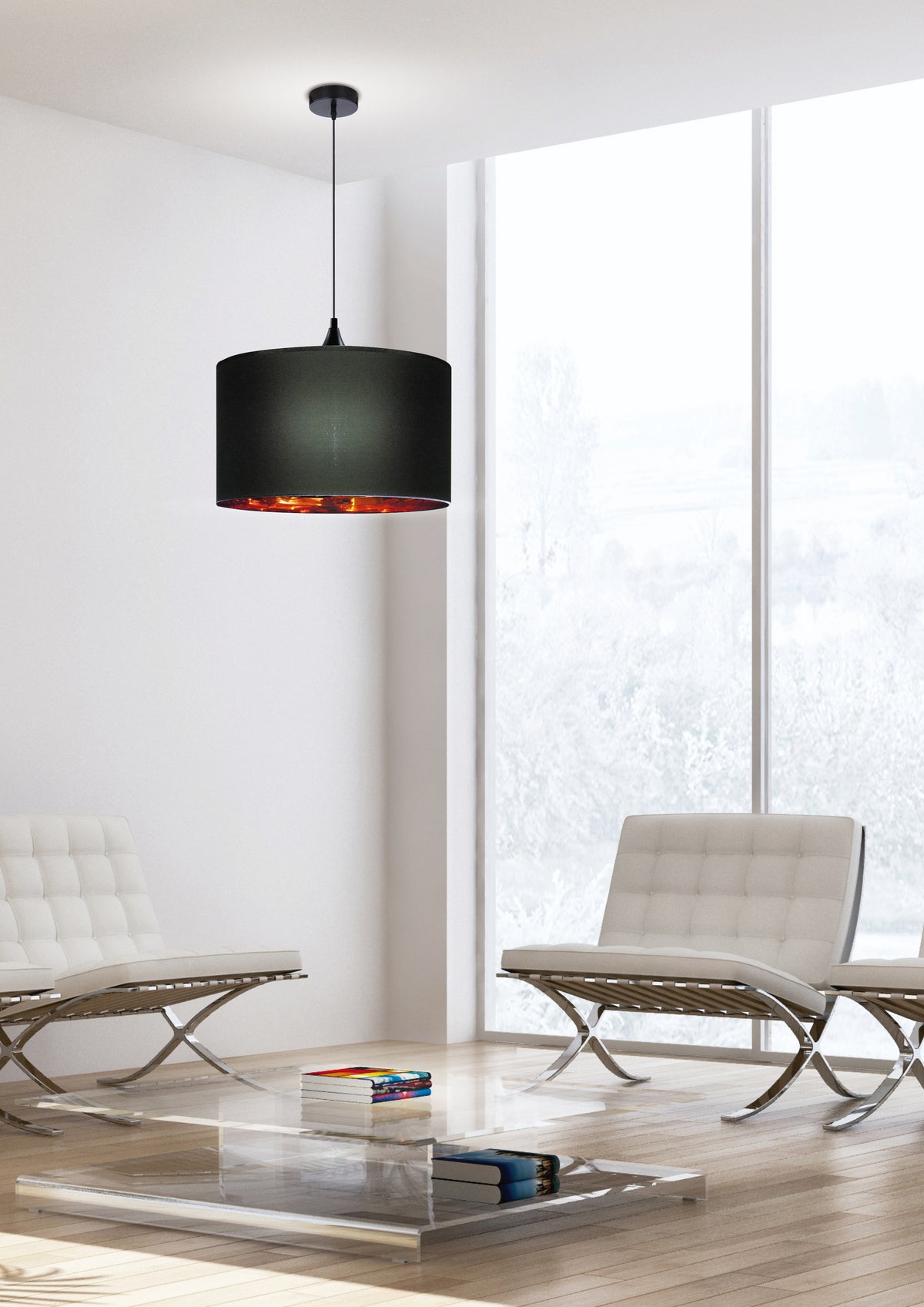 LONG lampa wisząca 1x60W E27 miedziany