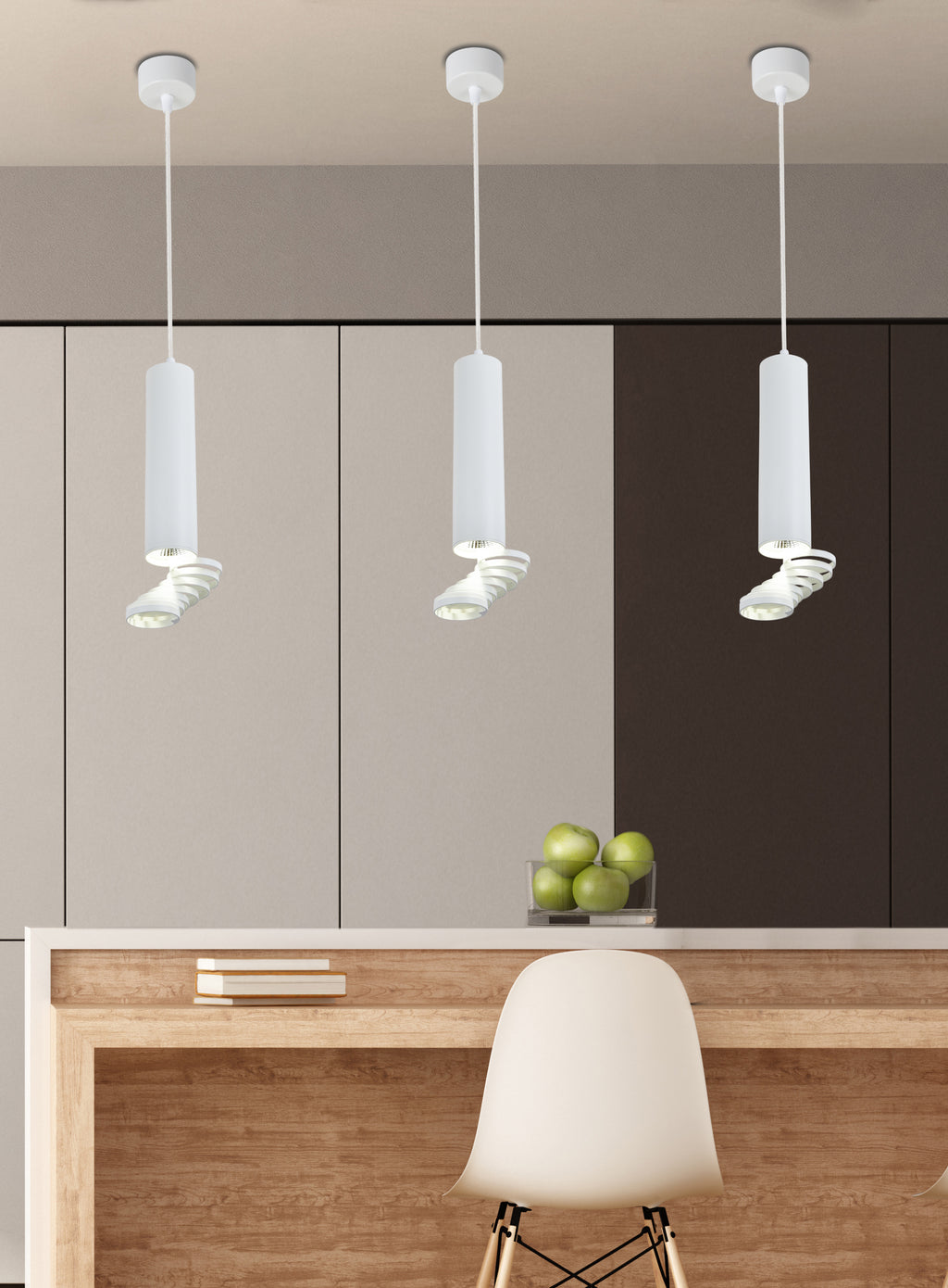lampa wisząca tuba 1x50W GU10 6/30 biał