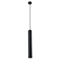 Tubo lampa wisząca czarny 1x25W GU10 klosz 40cm czarny