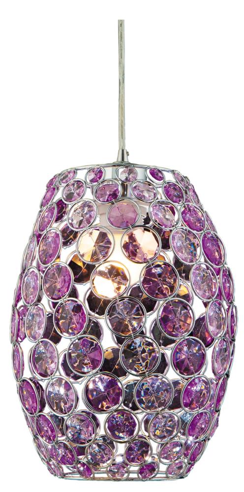 CORN lampa wisząca 20 1x60W E27 fiolet + linka 85-10523