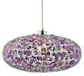 CRISTY lampa wisząca 38 1x60W E27 fiolet + linka 85-10523