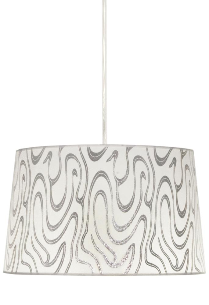 TIGER lampa wisząca 40 1x60W E27 biało-srebrny