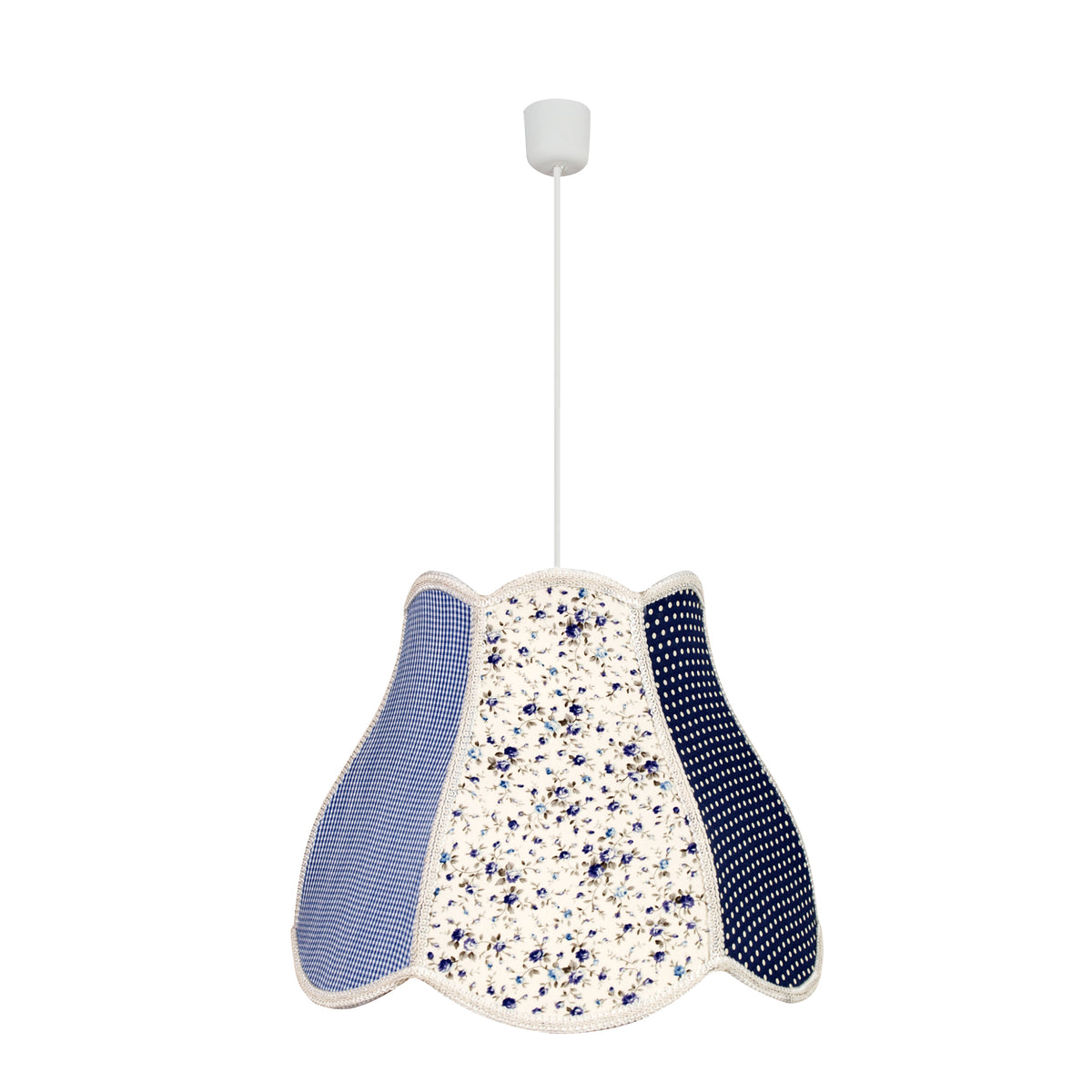 ZUZA lampa wisząca 35 1x60W E27 szaro niebieski