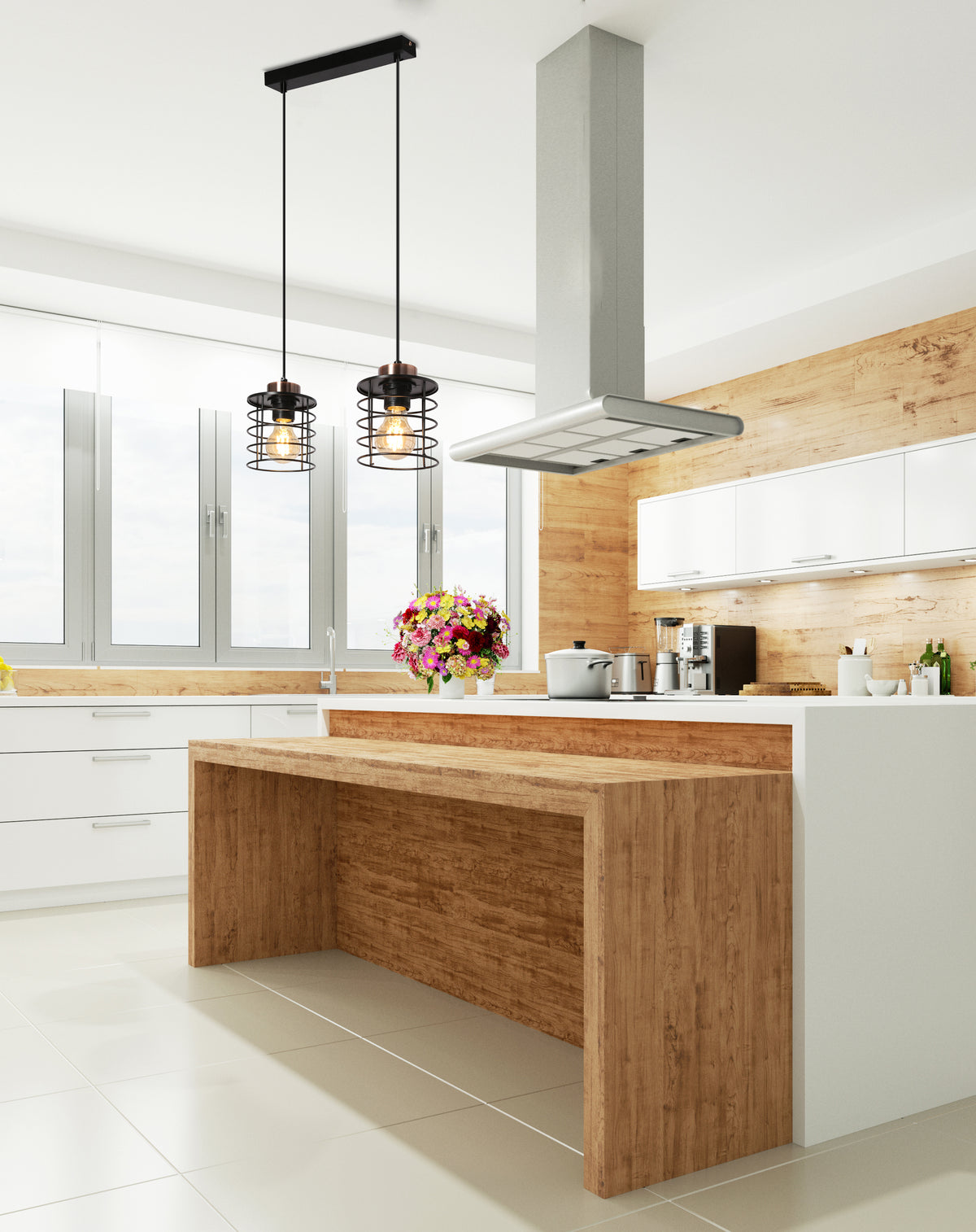 Glob lampa wisząca czarny+złoty 2x40W E27 klosz czarny