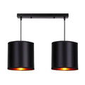 Candida lampa wisząca czarny 2x40W E27 abażur czarny