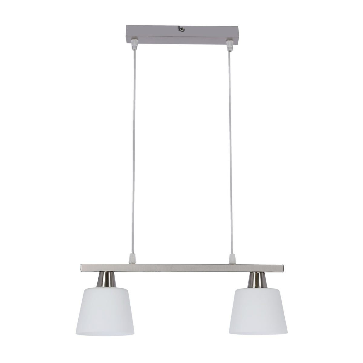 HYBRYDA zwis 2x40W E14 nikiel mat promocja