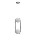 Cordel lampa wisząca chromowy 2x20W G9 klosz biały
