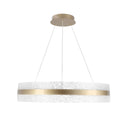 CASTILLO 60 lampa wisząca złoty 35W LED 3000, 4500, 6500K kryształki bezbarwne
