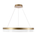 GLORIS lampa wisząca kawowy 36W LED 3000, 4500, 6500K kryształki bezbarwne