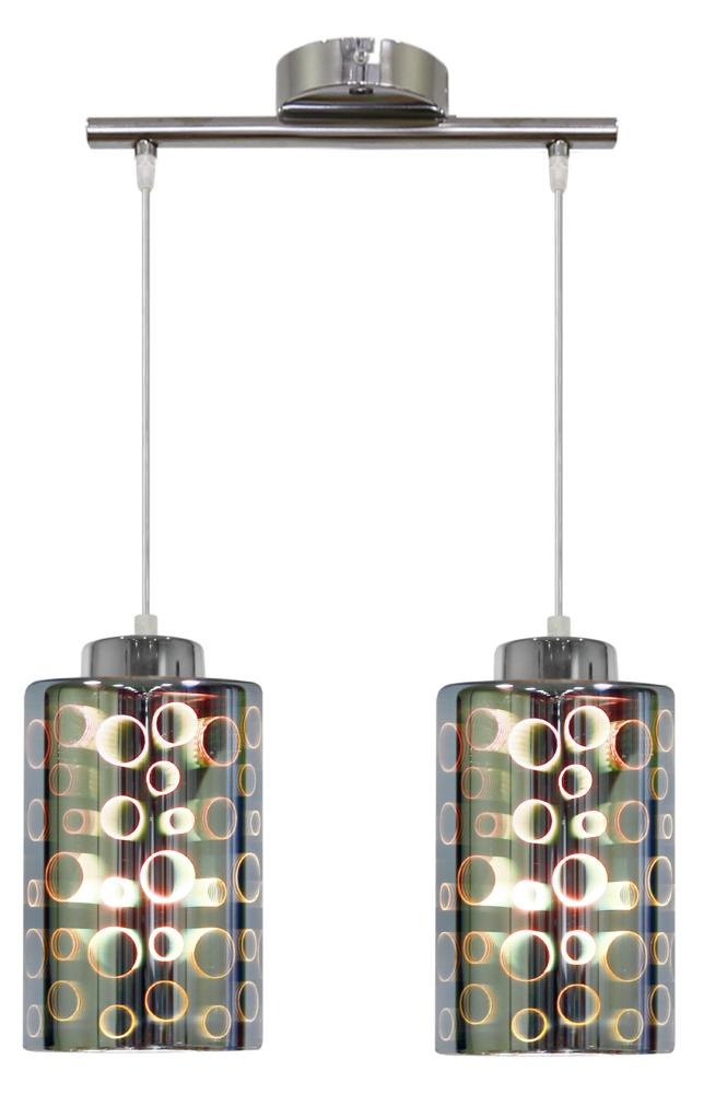 NOCTURNO lampa wisząca 2x40W E27 chrom
