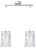 VISTA lampa wisząca 2x60W E27 biały