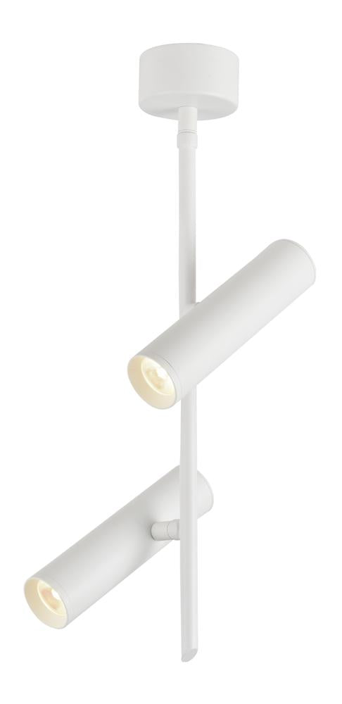 lampa wisząca tuba 2x5W LED biały 4000k