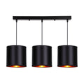 Candida lampa wisząca czarny 3x40W E27 abażur czarny