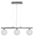 Raisa lampa wisząca chromowy 3x40W G9 klosz biały