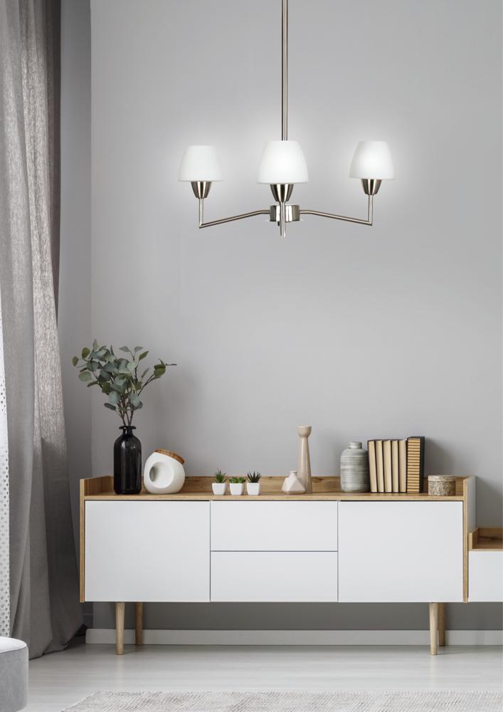 TOGO lampa wisząca 3x40W G9 nikiel mat promocja