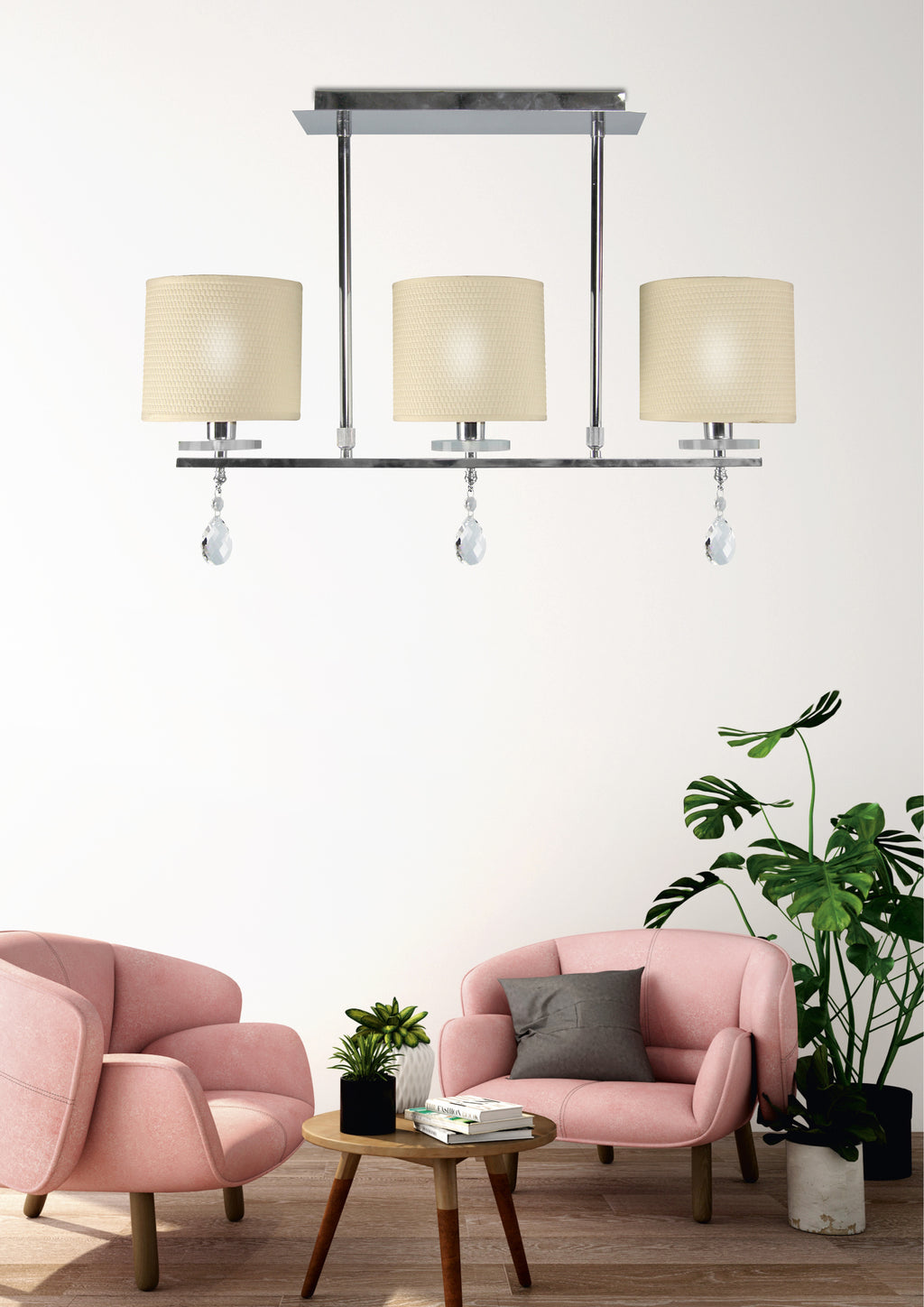 ESTERA lampa sufitowa 3x40W E14 chrom