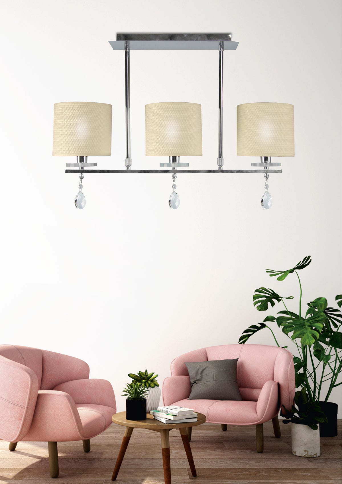 ESTERA lampa sufitowa 3x40W E14 chrom