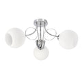TARTINE lampa sufitowa chromowy 3x40W E27 klosz biały