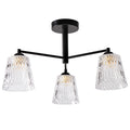KAIR lampa wisząca czarny 3x40W E27 klosz bezbarwny