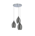 MARINA lampa wisząca talerz 3x60W E27 chrom