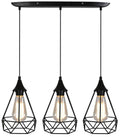 GRAF lampa wisząca 3x60W E27 czarny