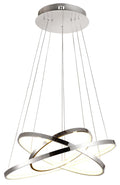 LUNE lampa wisząca 50 okrągły potrójny 60W LED 4000k chrom