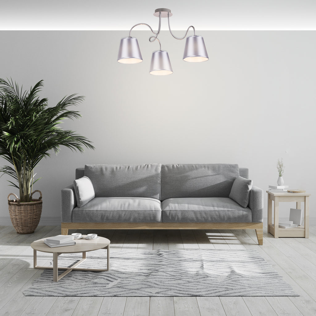 LUK lampa wisząca 3x40W E14 chrom